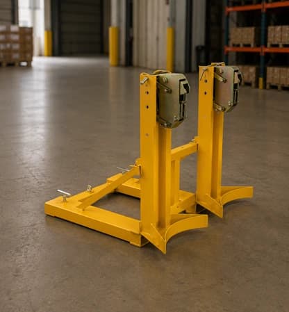 Double Parrot Beak Drum Attachment for Forklift