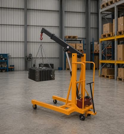 Hydraulic / Semi Electric Floor Crane