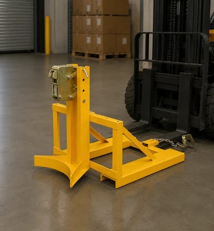 Single Parrot Beak Drum Attachment for Forklift